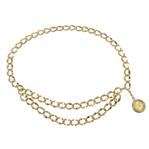 Chanel Medallion Charm Chain Belt Gold 185520 - Picture 1 of 4